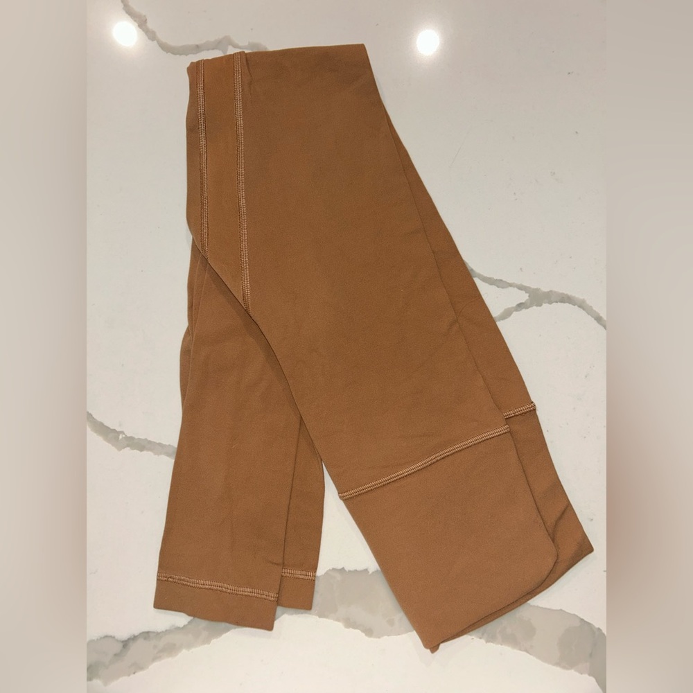 Orange/tan Lulu lemon align leggings full length size 2!